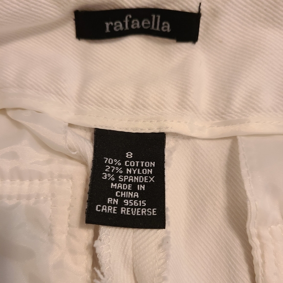 Rafaella Woman's Curvey Fit Flared Bell Bottoms, Size: 8 Color: White - Picture 14 of 16